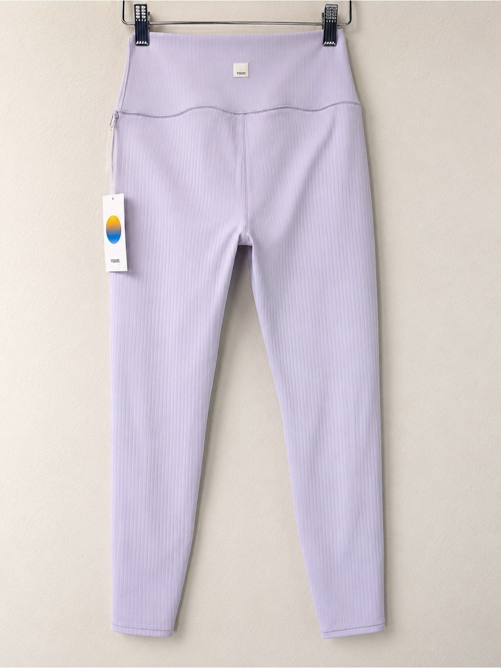NWT Vuori Inversion Rib Legging Lavender Ice S High Rise Yoga VW4134 - Picture 4 of 12